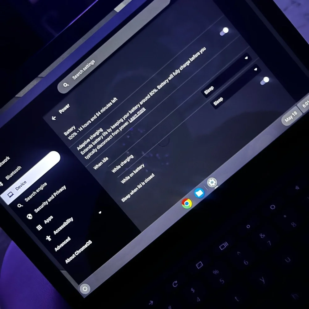 Black Chromebook Laptop